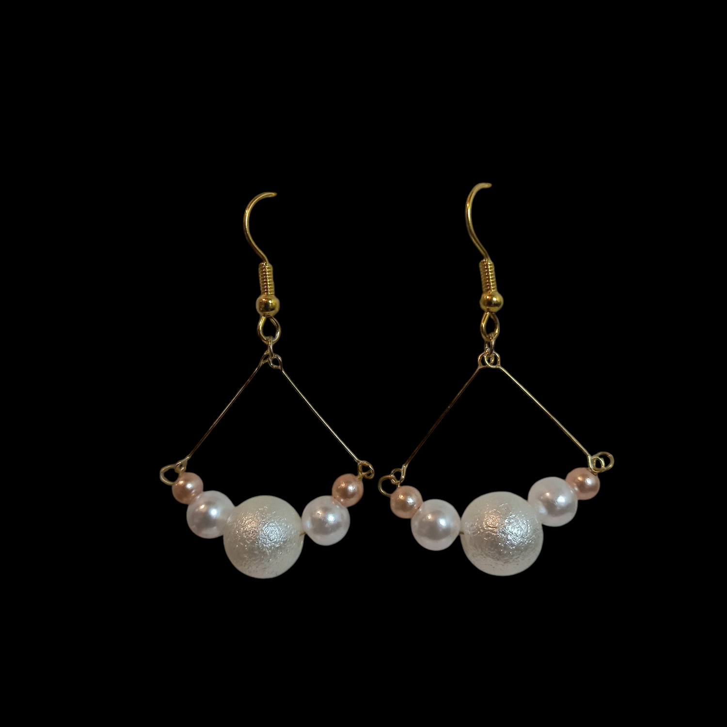 Triangle Pearl Earring
