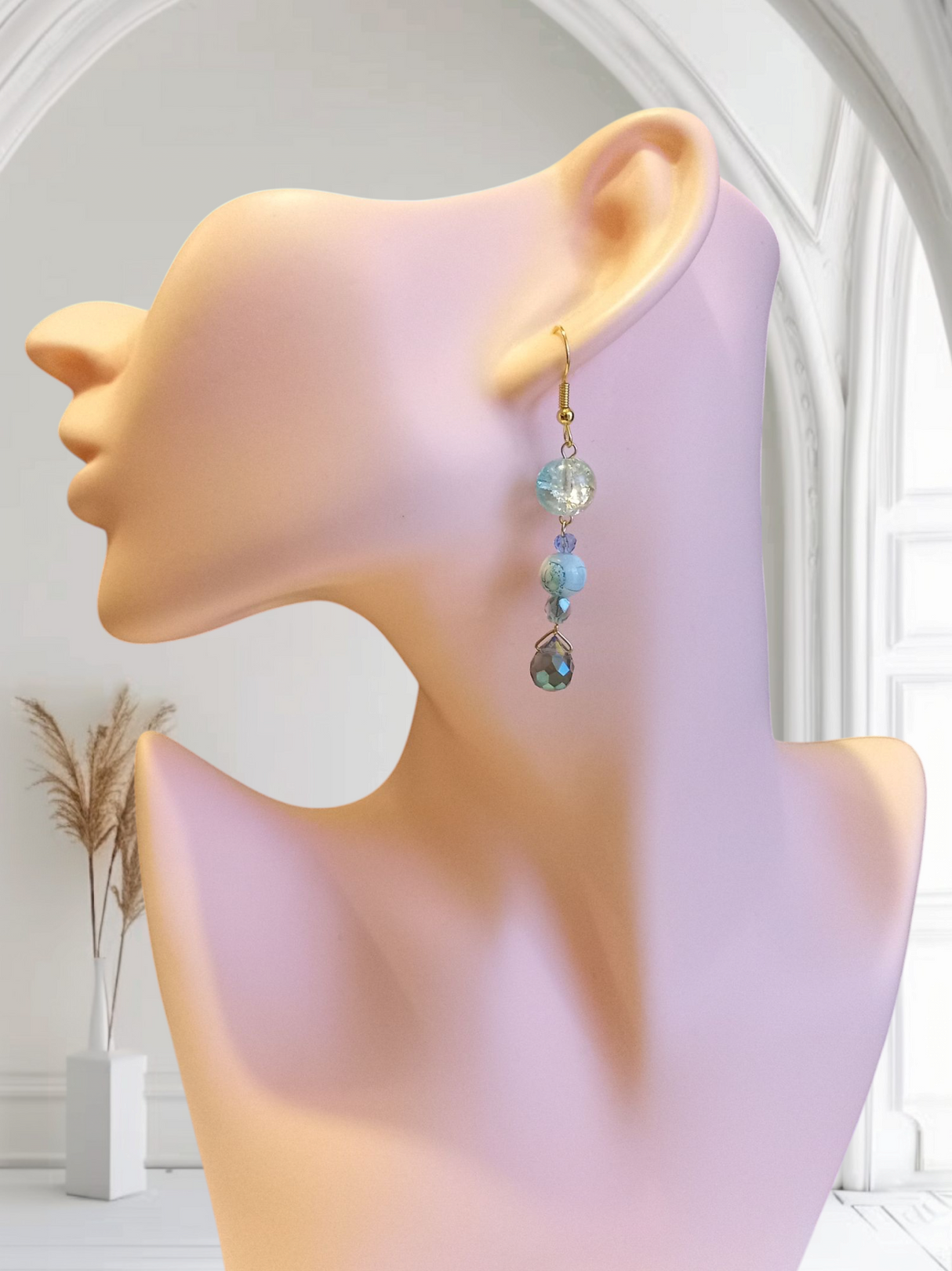 Ocean Breeze Glass Earrings