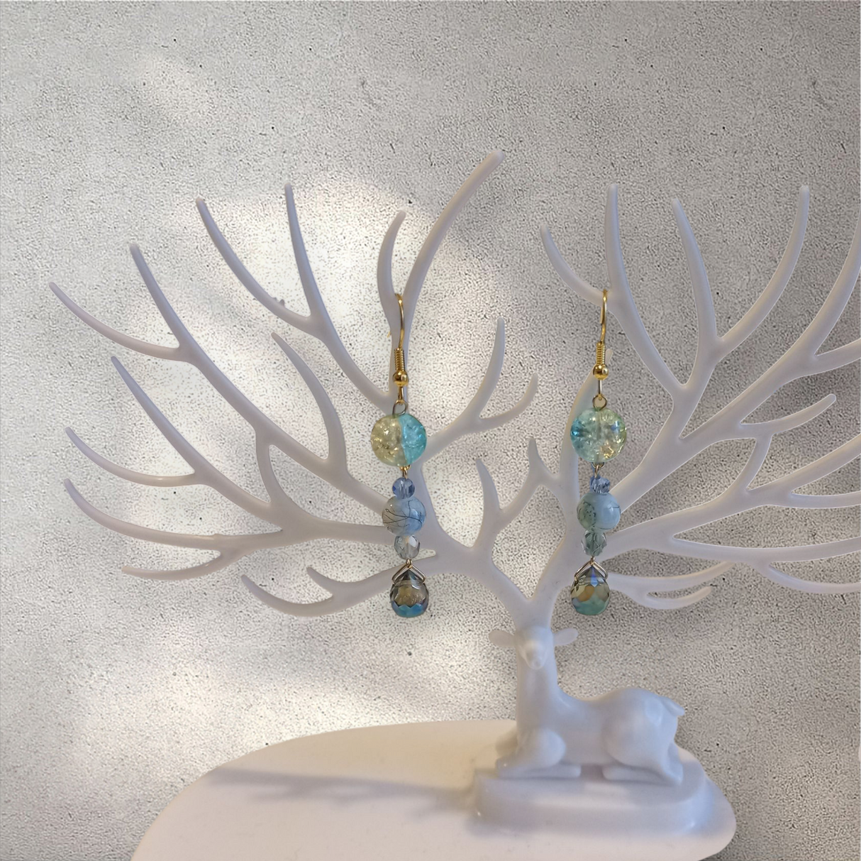 Ocean Breeze Glass Earrings