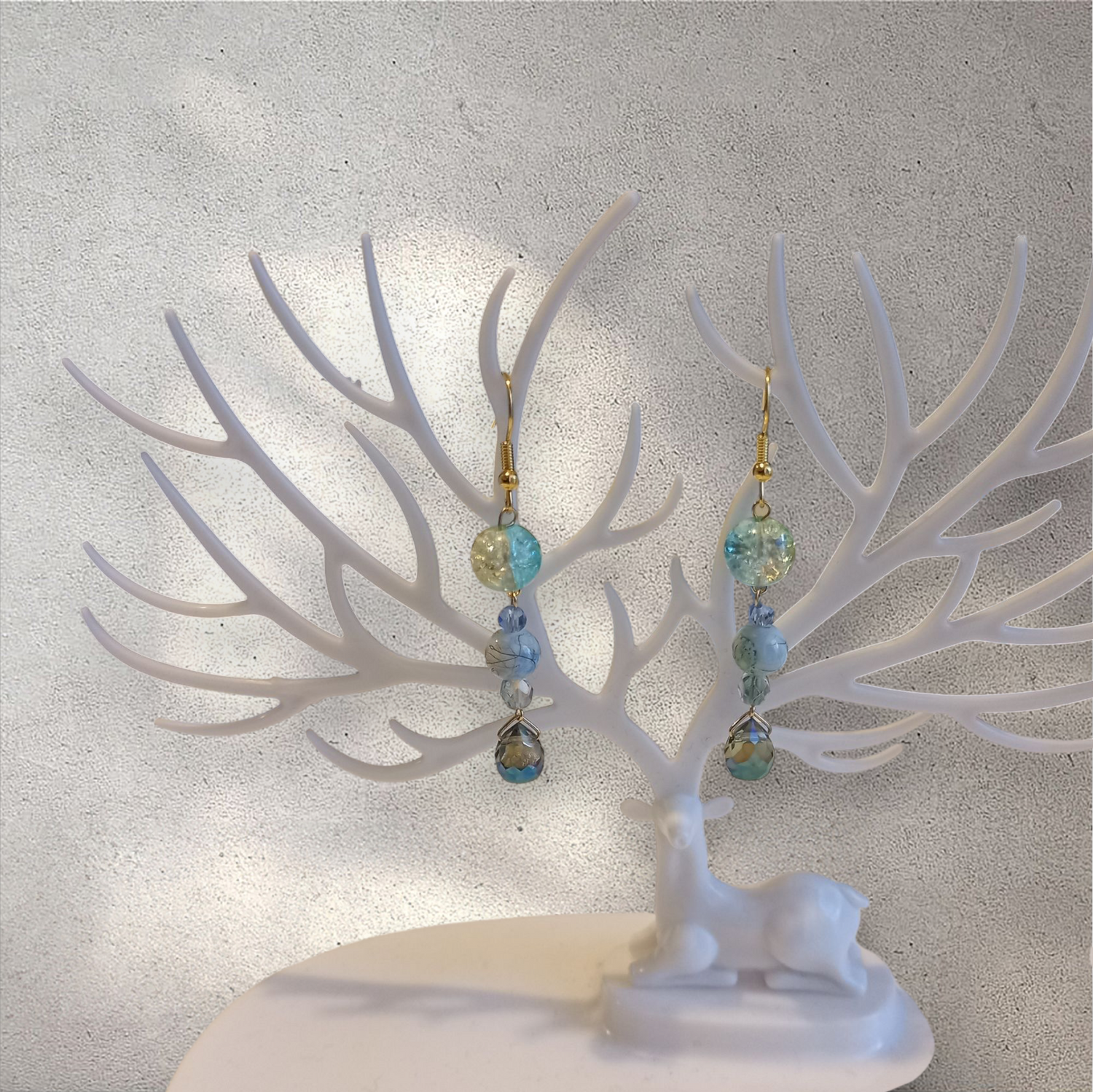 Ocean Breeze Glass Earrings