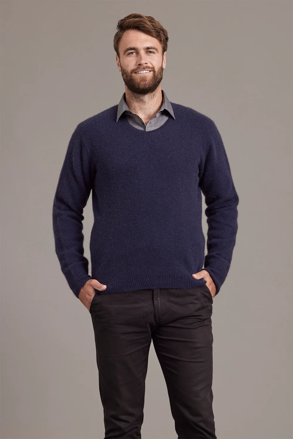 Rack Stitch Crew Neck Jumper