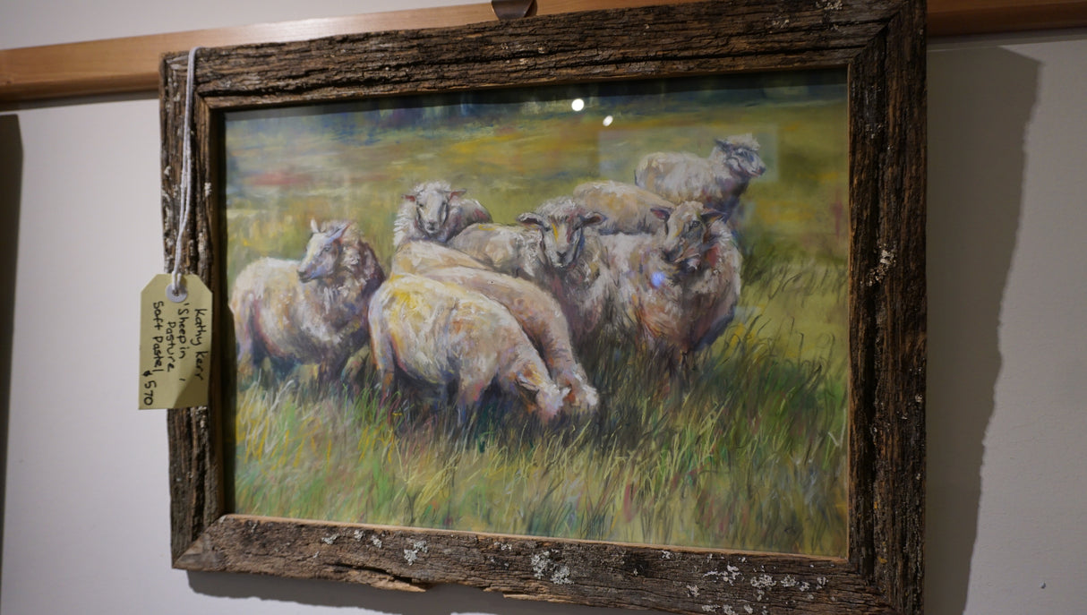 Sheep in Pasture - by local artist Kathy Kerr