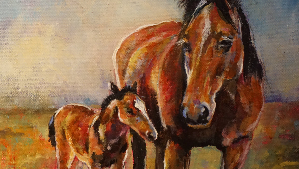 Solo mum - by local artist Kathy Kerr