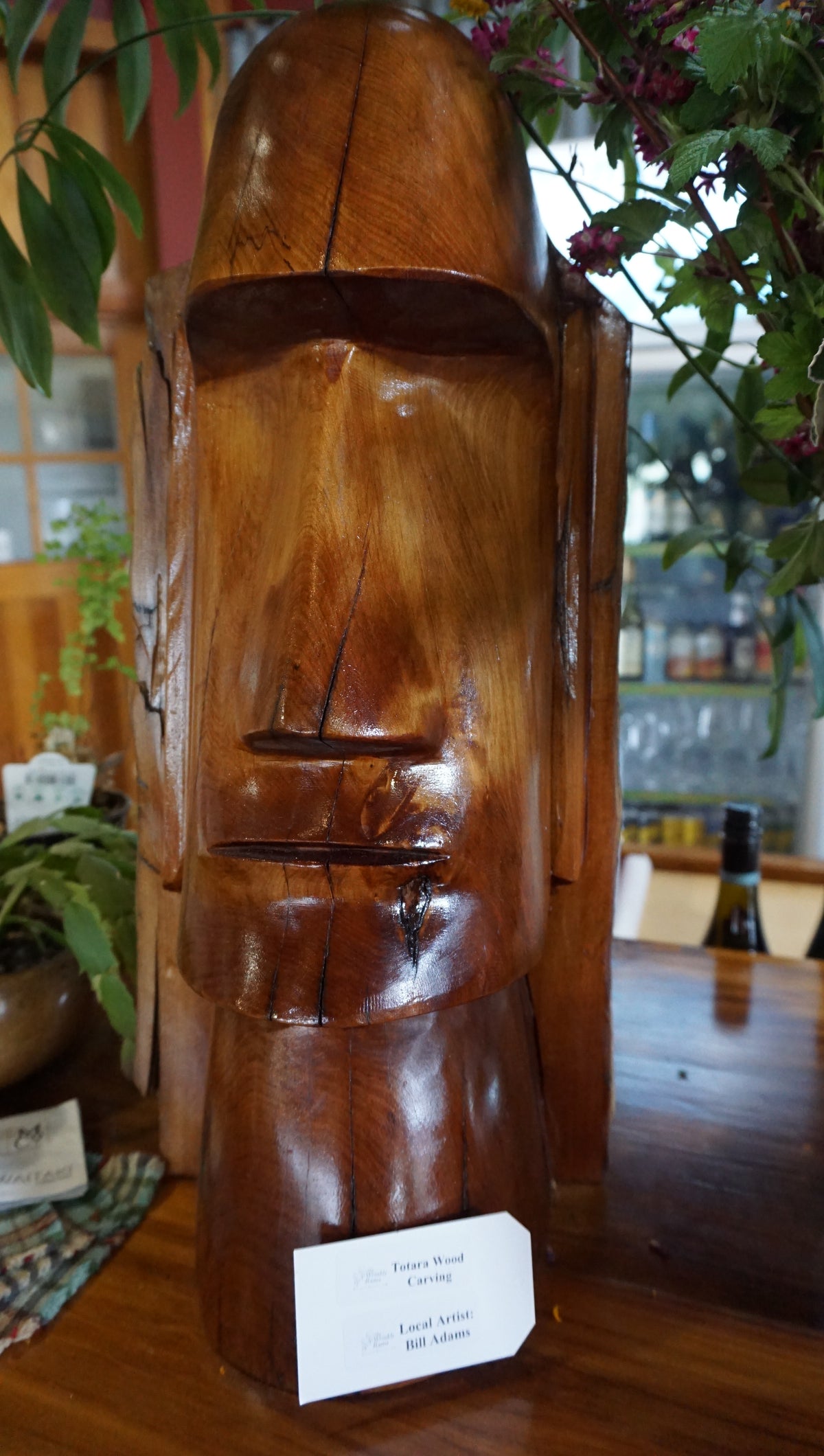 Totara Wood Carving by Bill Adams of Omarama