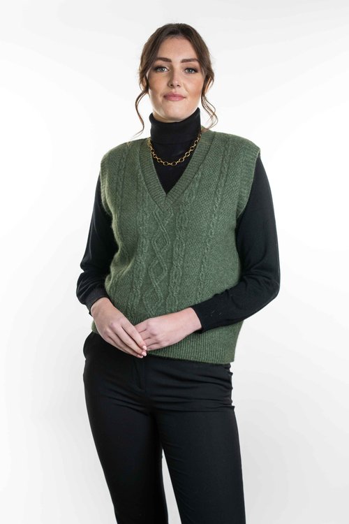 Womens Cable Vest