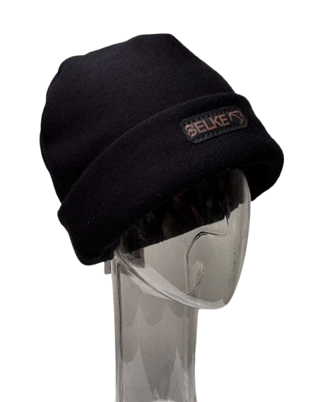 Merino Knit Beanie Black