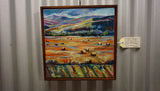 Hay bales by local artist Kathy Kerr