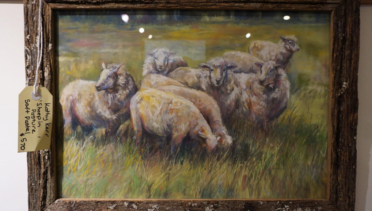 Sheep in Pasture - by local artist Kathy Kerr