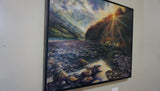 Mountain River Landscape by Kathy Kerr