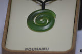 Genuine hand carved Koru Pounamu necklace